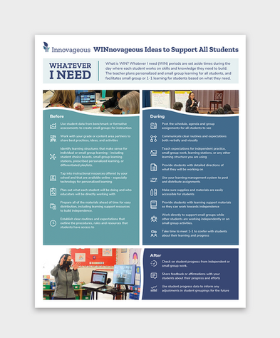 WINnovageous Ways to Support All Students One Pager