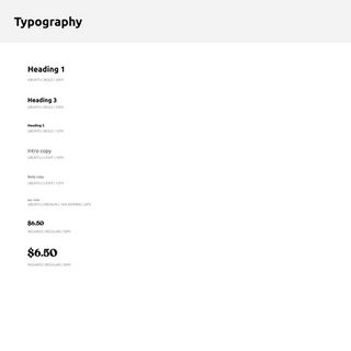 Typographic Hierarchy