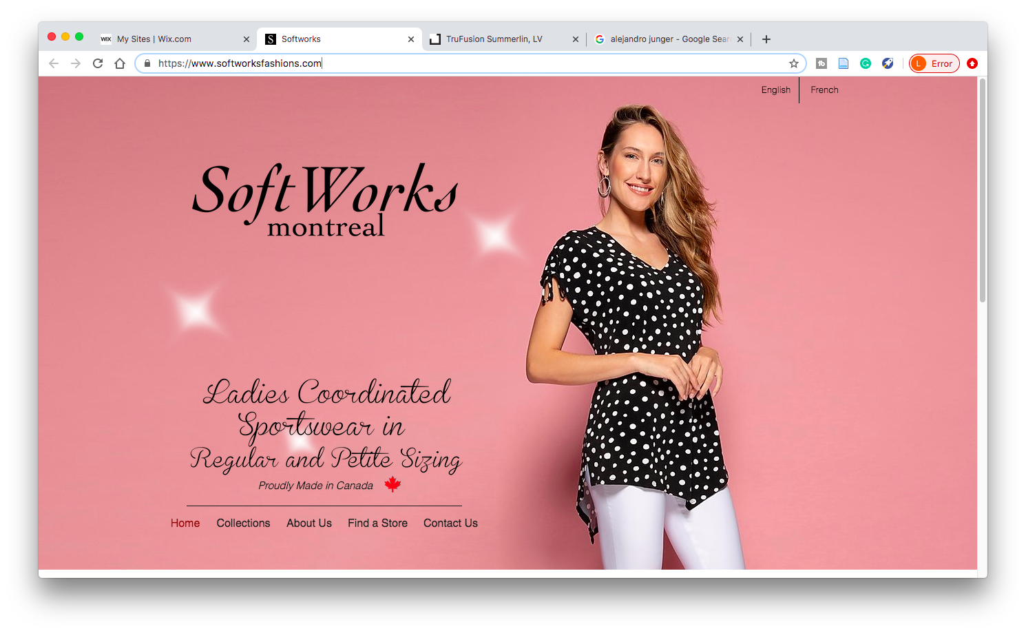 Fashion Designer Bilingual Site