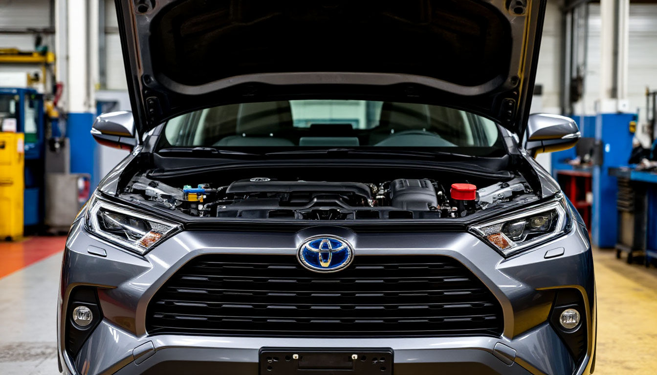 Замена масла в 6-ступенчатой АКПП Toyota RAV4. Профессиональное обслуживание автоматической коробки передач с использованием безопасного метода частичной или аппаратной замены трансмиссионной жидкости. Процедура включает слив отработанного масла, снятие поддона, очистку магнитов от металлической стружки, замену фильтра АКПП и прокладки, а также заливку свежего масла с заводским допуском. Обслуживание выполняется по регламенту Toyota и подходит для автомобилей с пробегом.