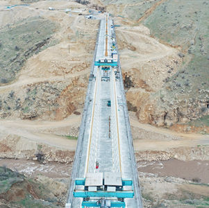 400 ton - 71 m span Launching Gantry