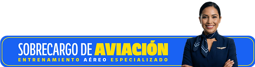Banner de Sobrecargo de Aviación