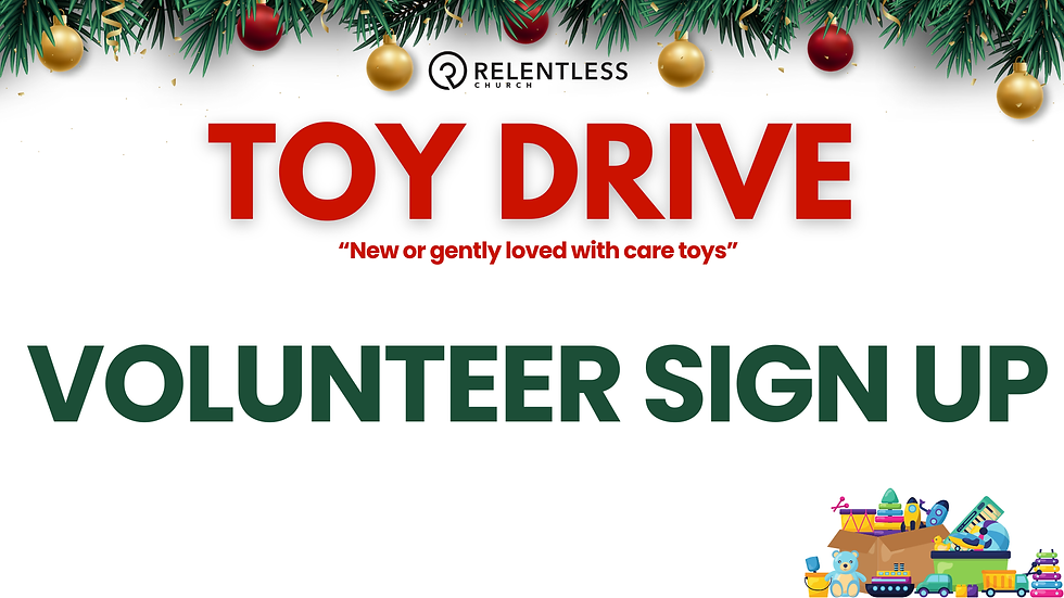 Volunteer for our Community Toy Giveaway!