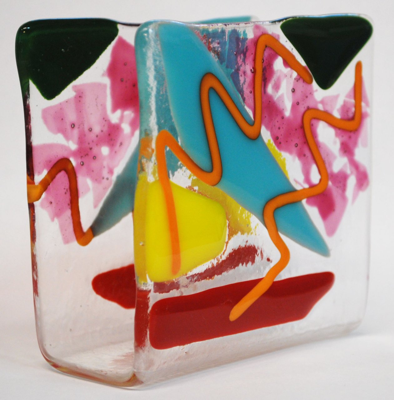 clear psycodhelic napkin holder