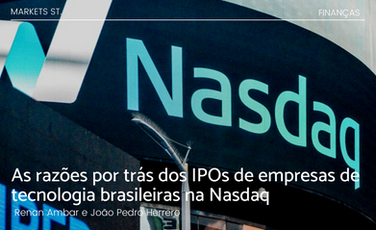 As razões por trás dos IPOs de empresas de tecnologia brasileiras na Nasdaq
