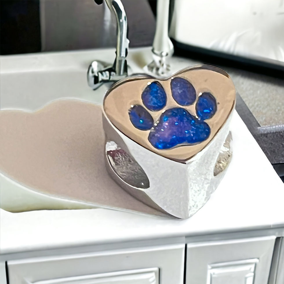 Thumbnail: Paw in my Heart Pandora Style Ashes Bead