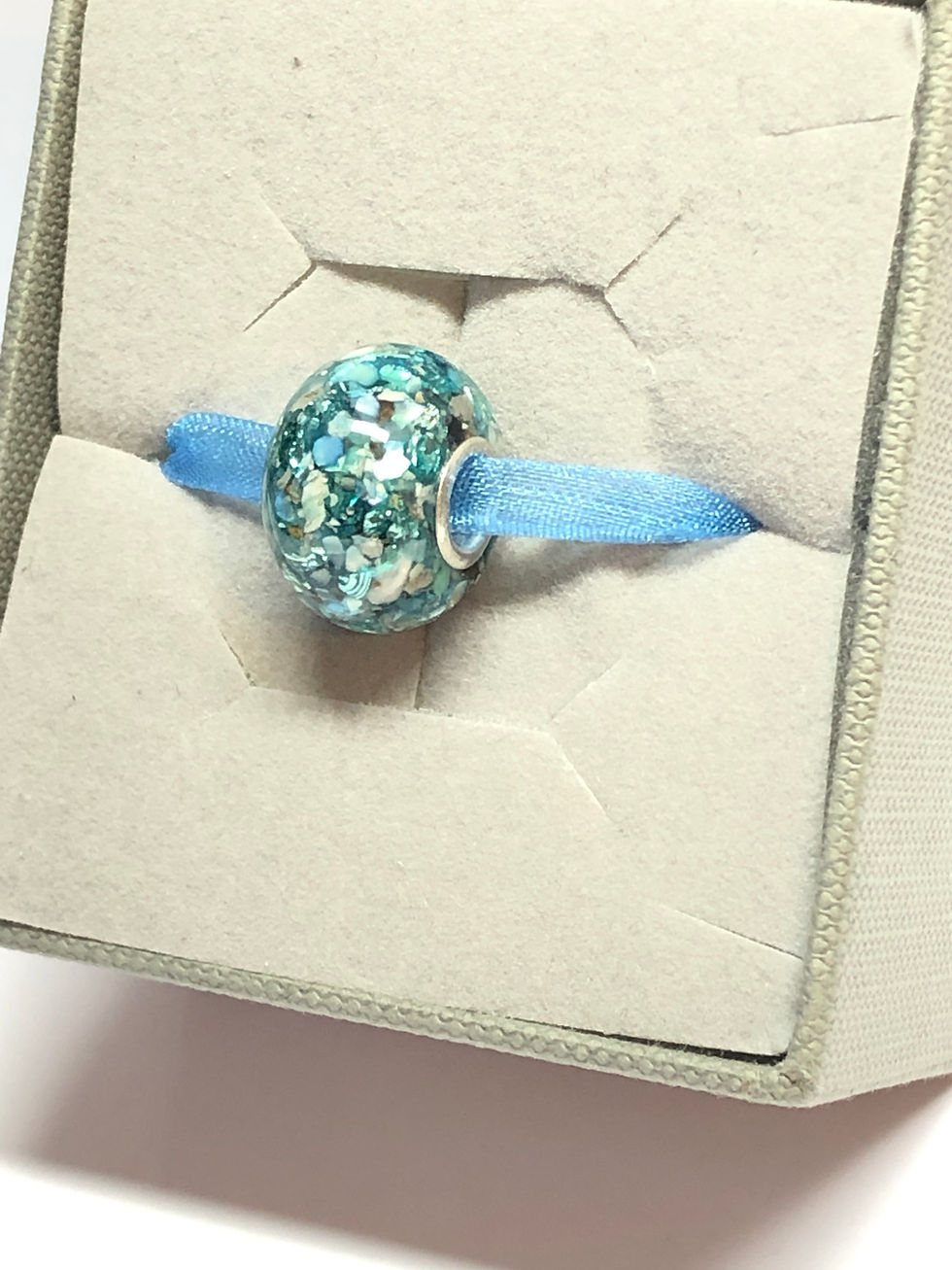 Thumbnail: Cremation Ashes Memorial Bead. Pandora Style European Memorial Bead