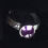 Thumbnail: Sterling Silver Vivid Amethyst Cabochon Ring on a Hammered Effect Silver Band