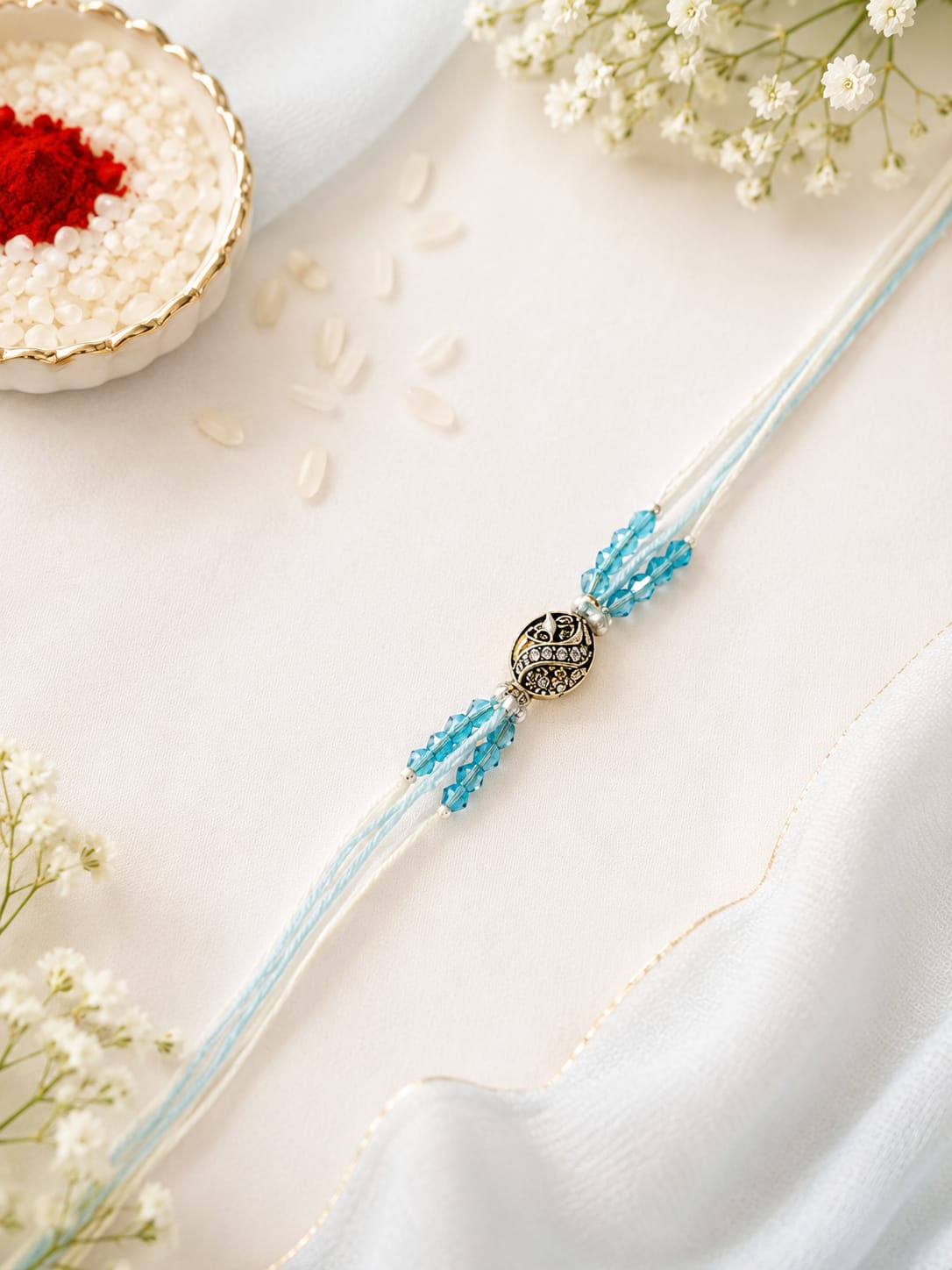 Kundan Rakhi for Brother