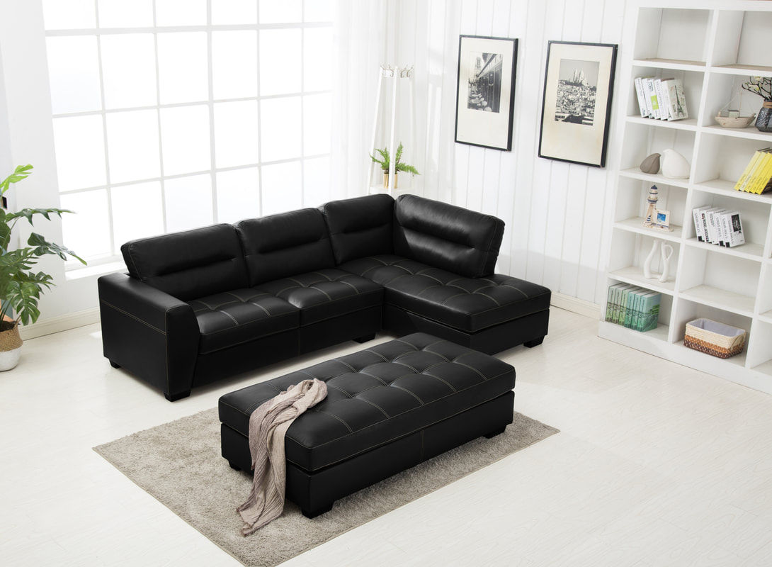 Chicago Sectional + Ottoman Set