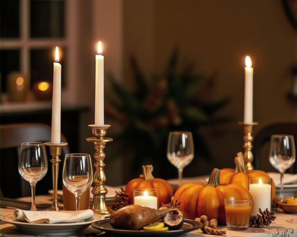 Arranged Food and Objects