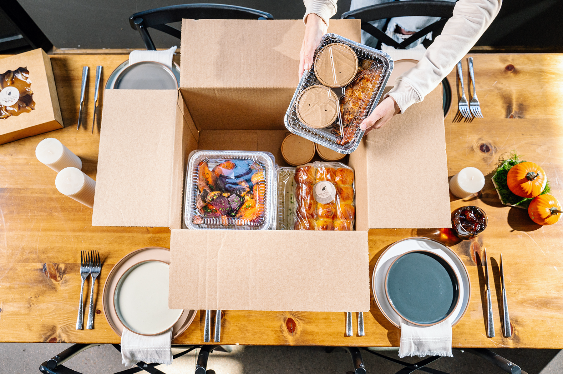 Arranged Food and Objects