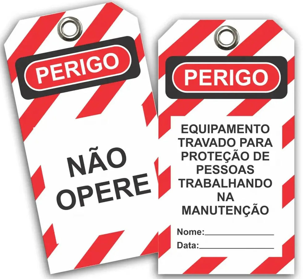 Etiqueta "Não Opere"