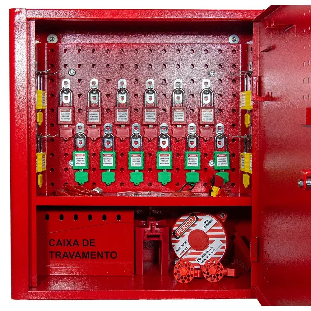 Frente da estação de bloqueio Tagout