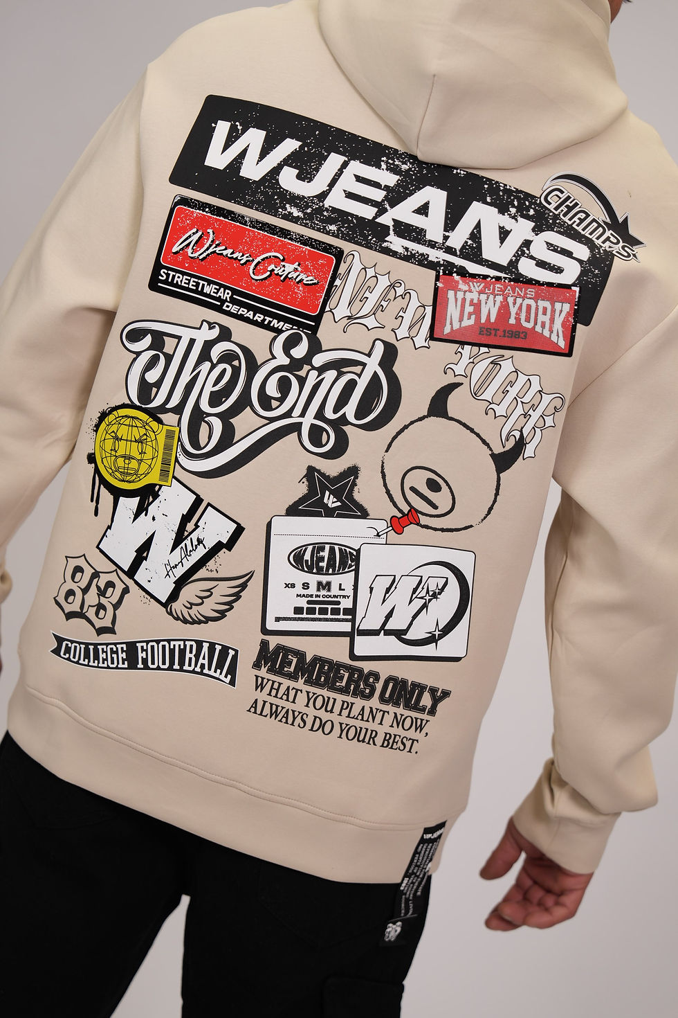 תמונה ממוזערת: קפוצ’ון דבליו גינס w JEANS HOODIE 