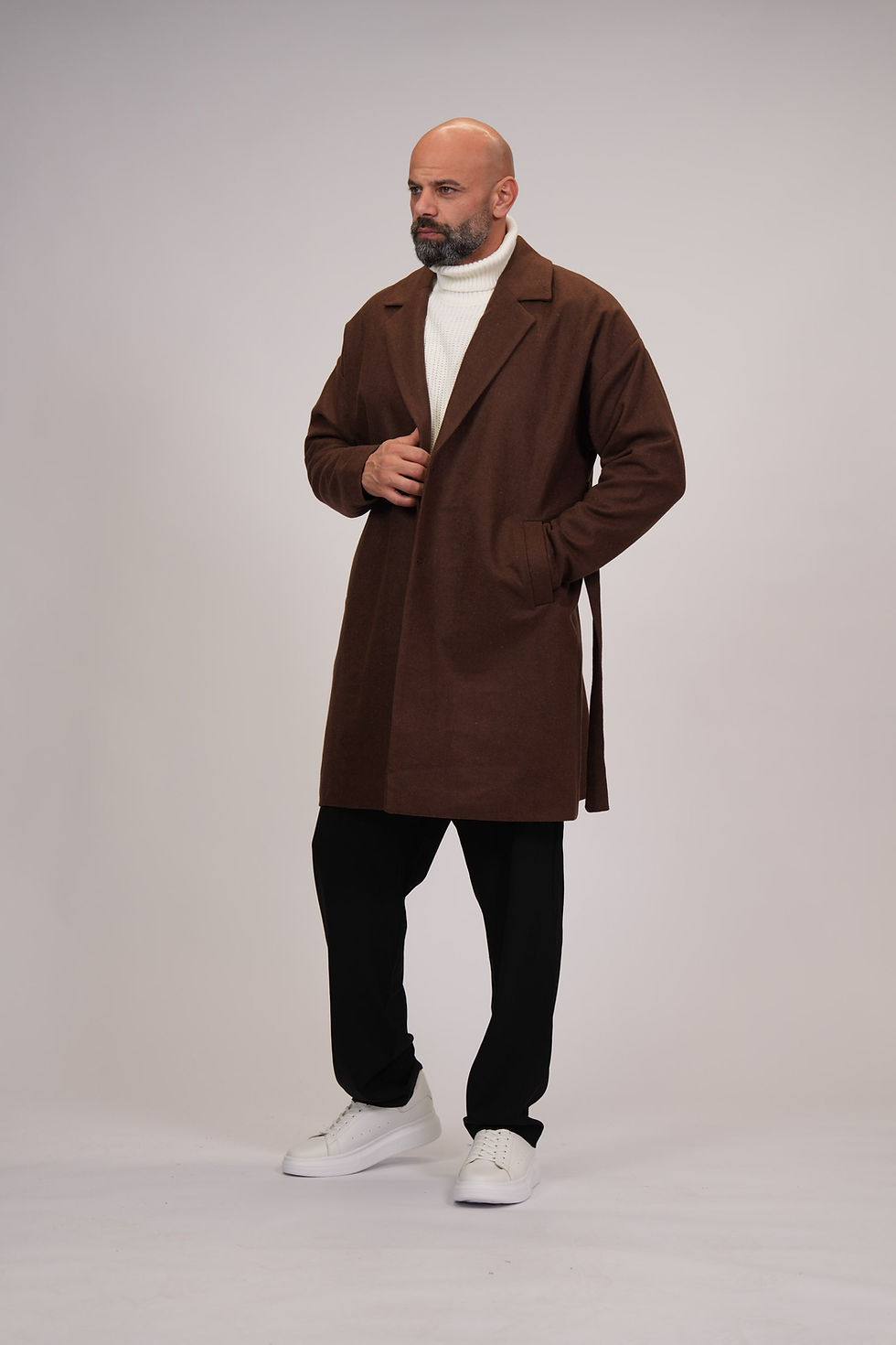 תמונה ממוזערת: מעיל צמר אלגנטי ארוך 