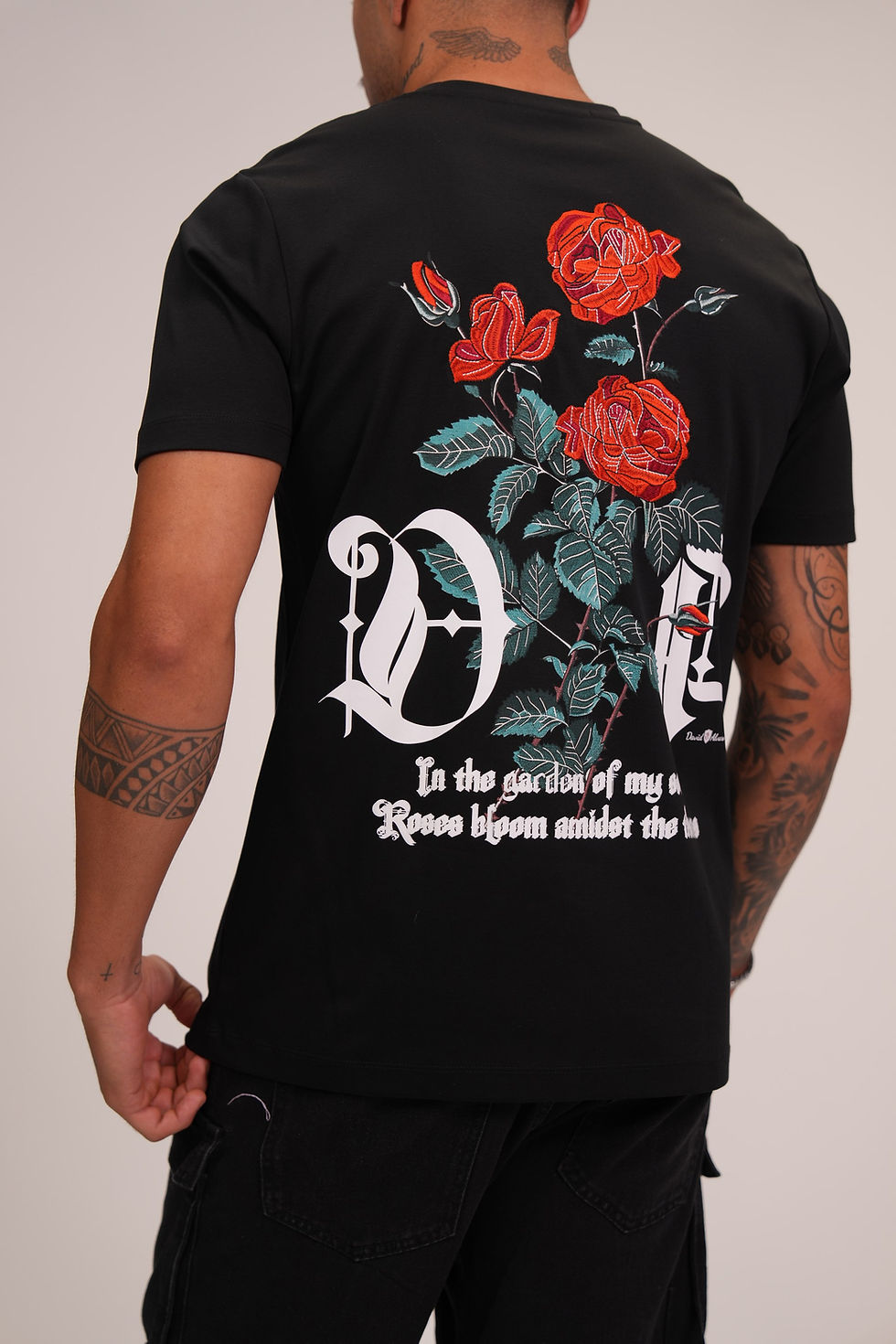תמונה ממוזערת: DAVID ALVARO T SHIRT FLOWERS 