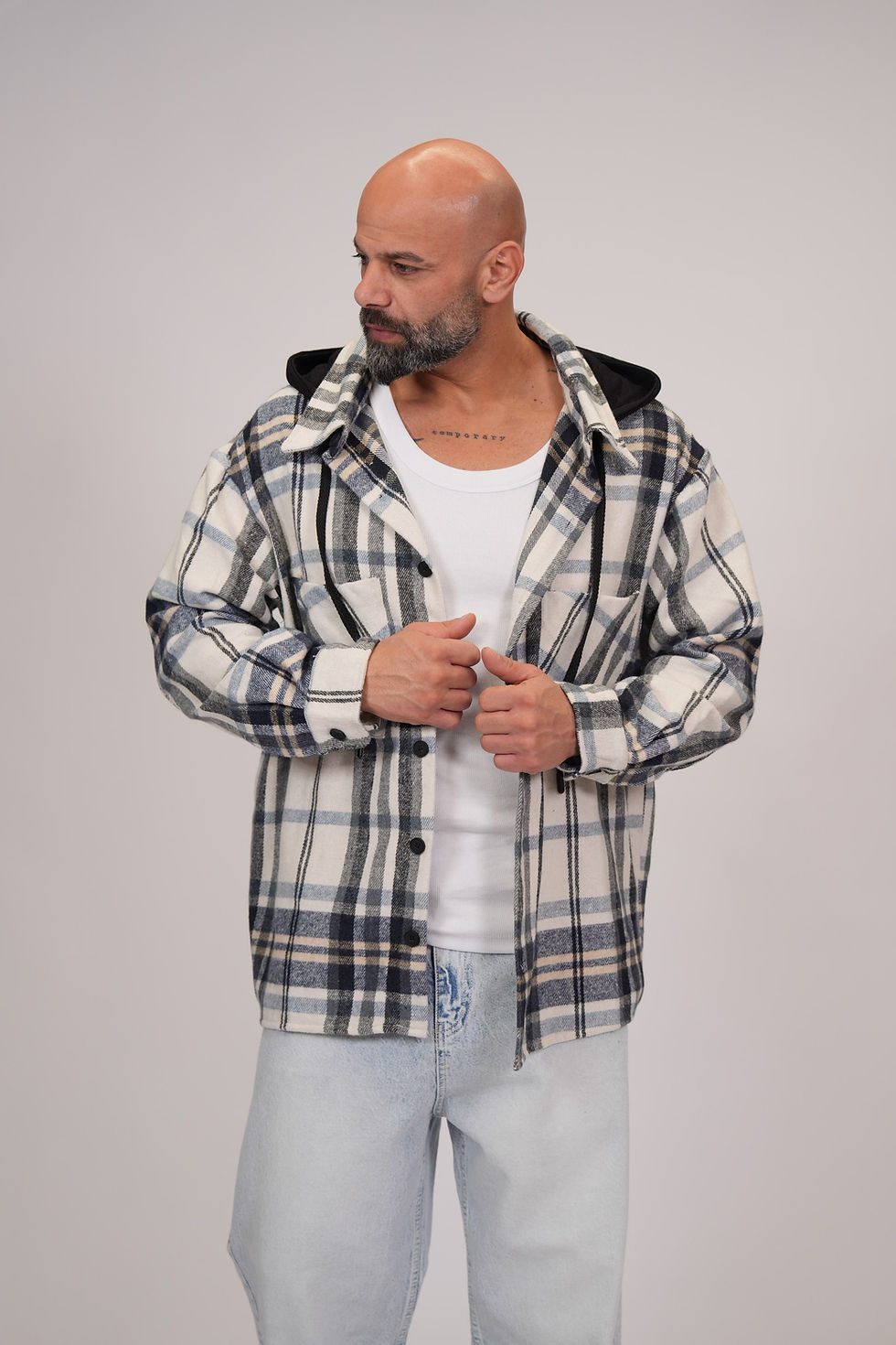 תמונה ממוזערת: גקט משבצות צמר 