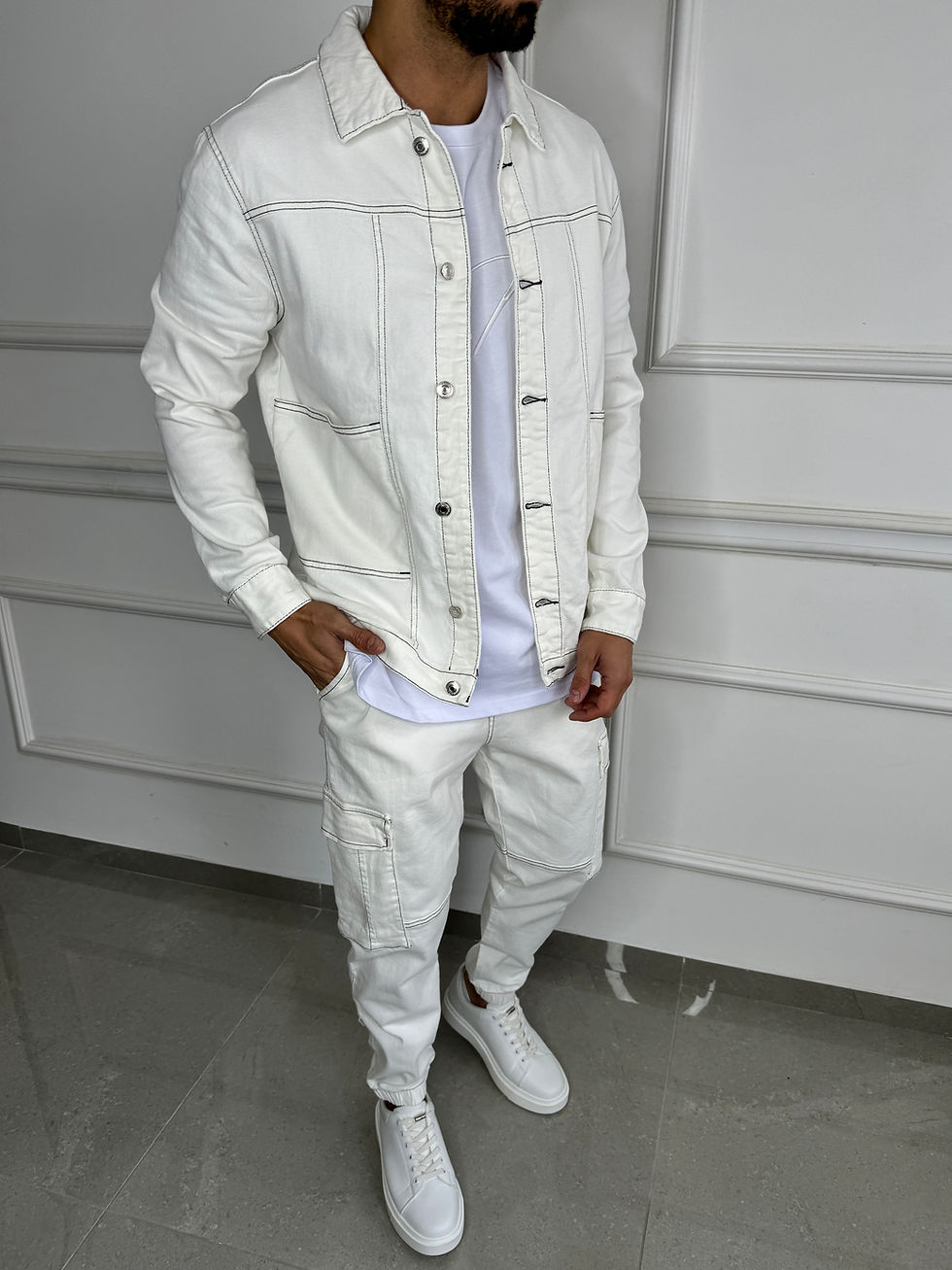 תמונה ממוזערת: חליפה מבד גינס 