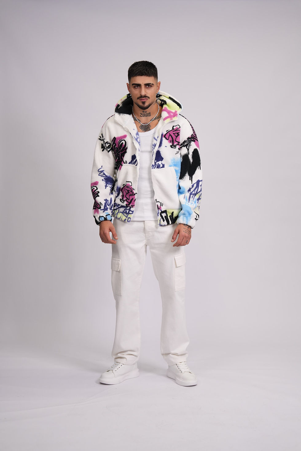 תמונה ממוזערת: גקט מעצבים מצמר צבעוני 