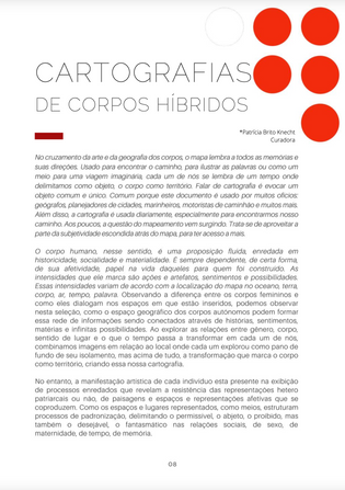 Publicação da exposição Cartografias de Corpos 