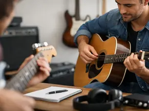 Quantas aulas para tocar músicas na guitarra?