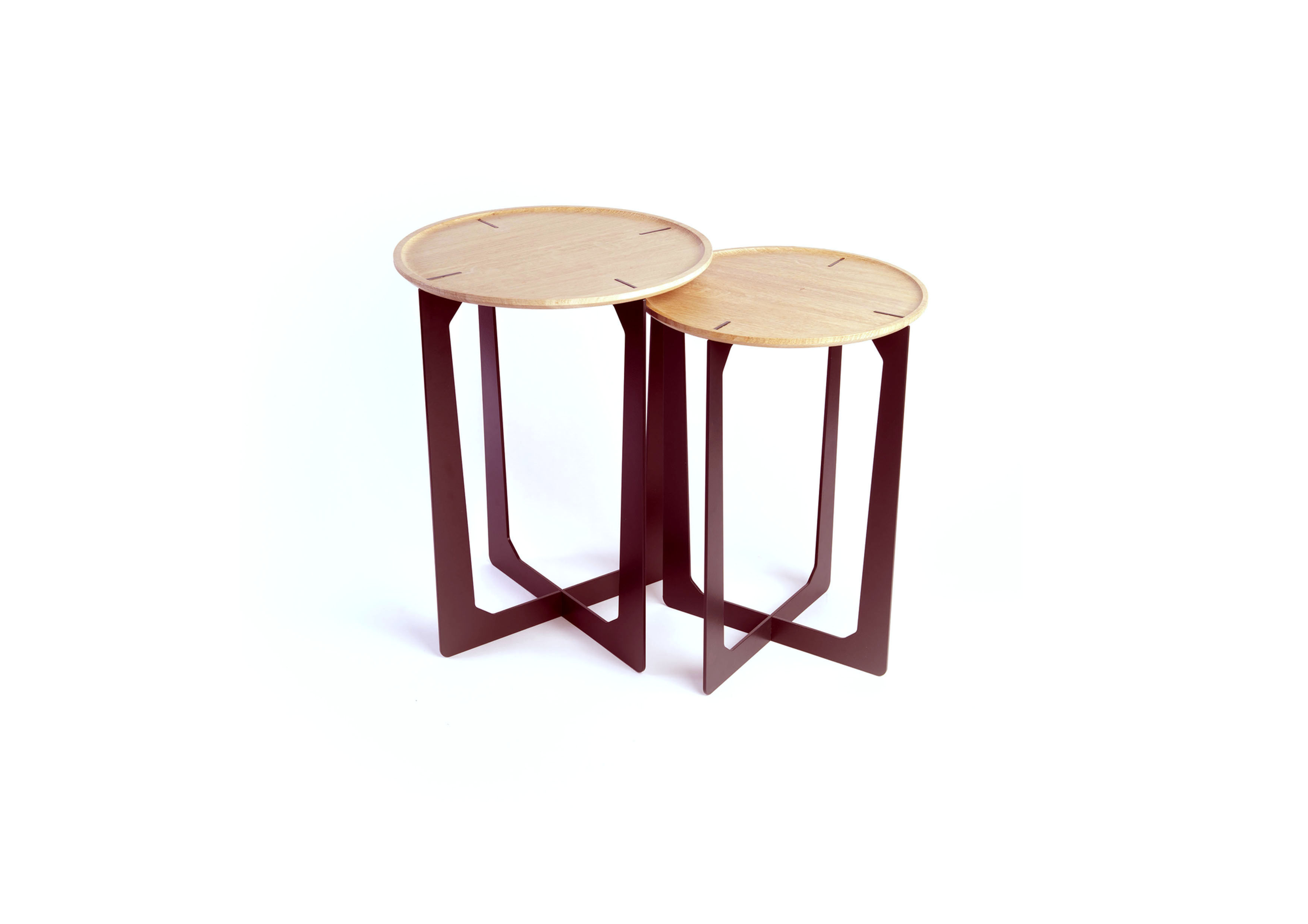 Duo de tables Ta-So couleur brique