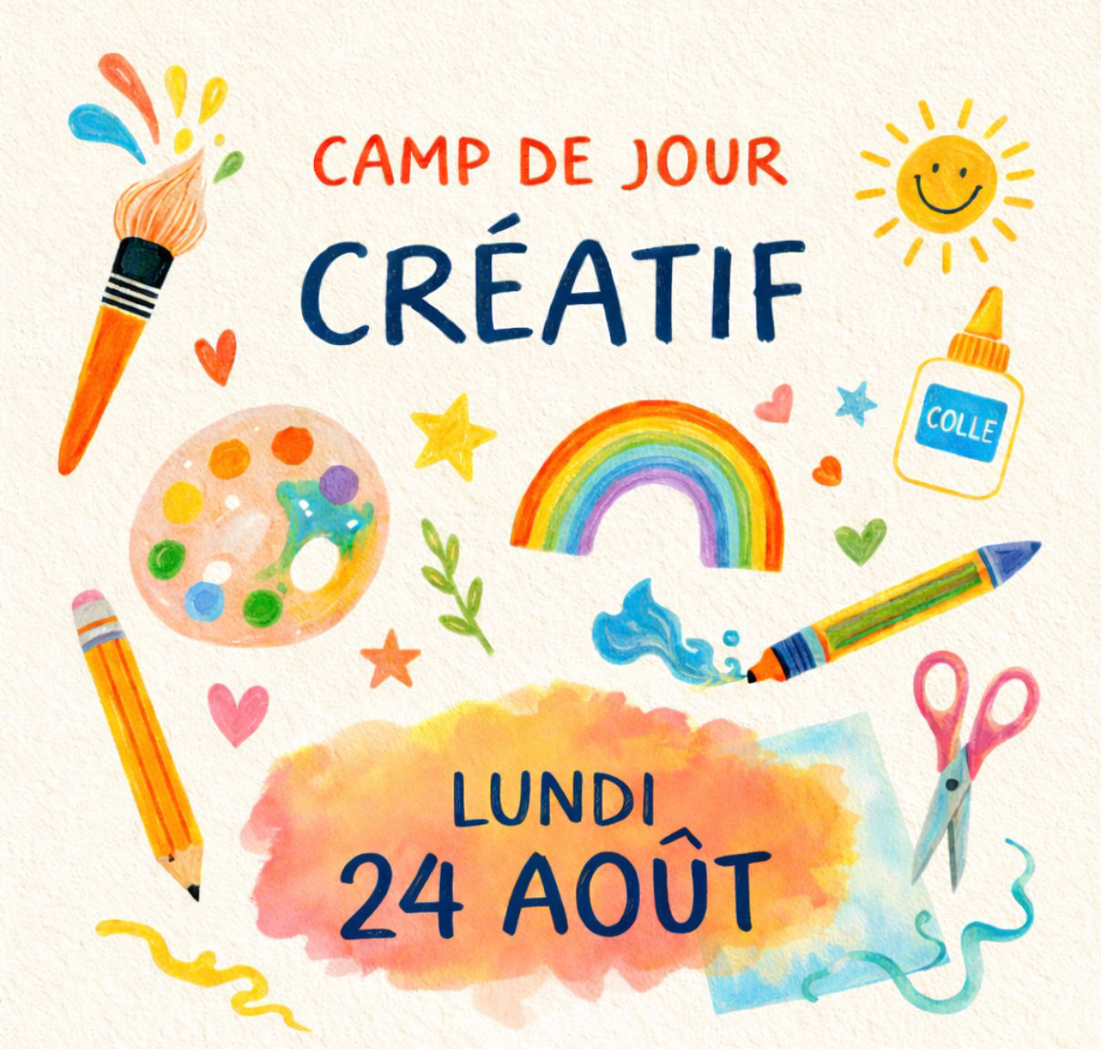 LUNDI 24 août Camp été créatif