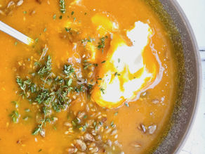Baked Balsamic Pumpkin Soup