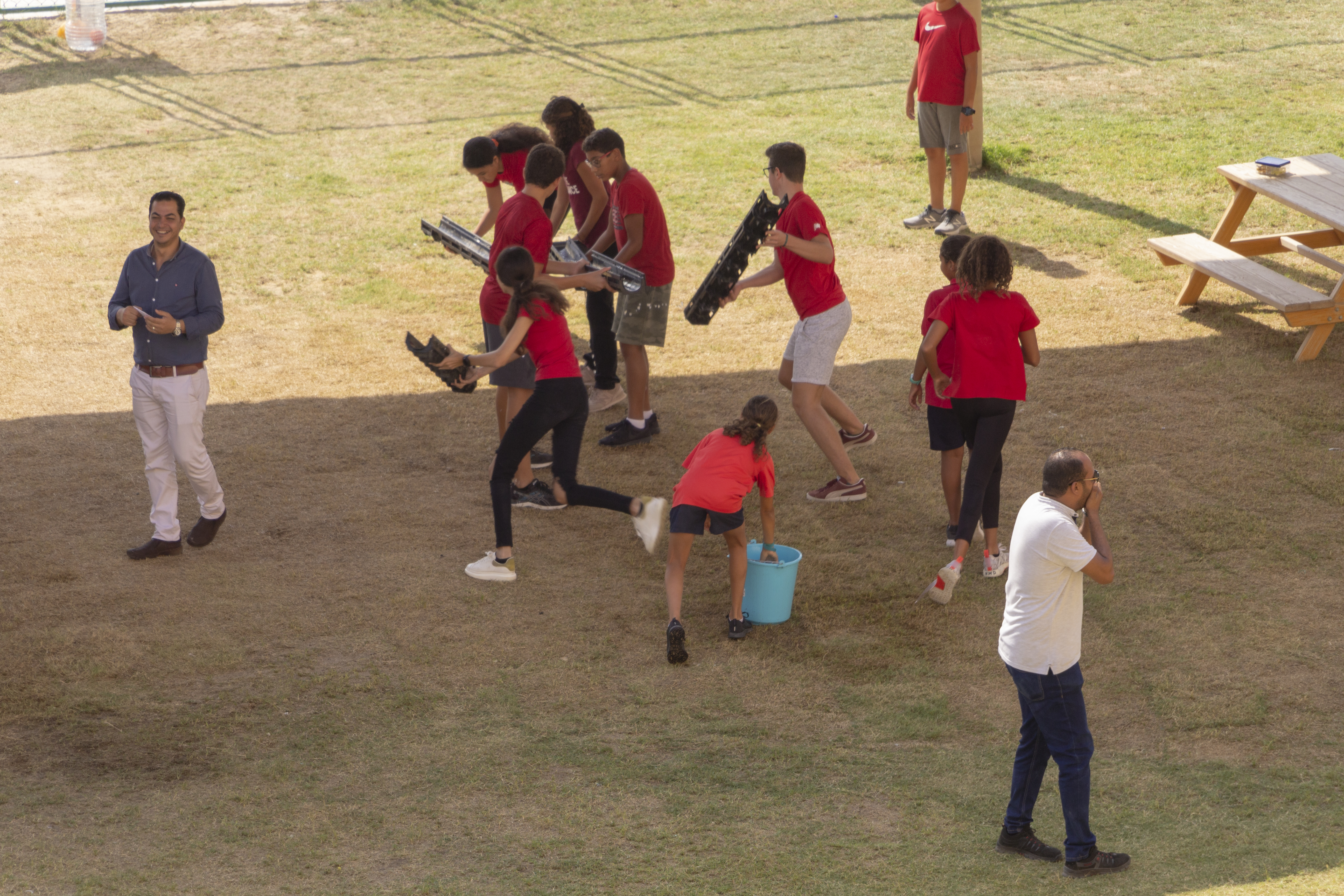 Les rouges en action
