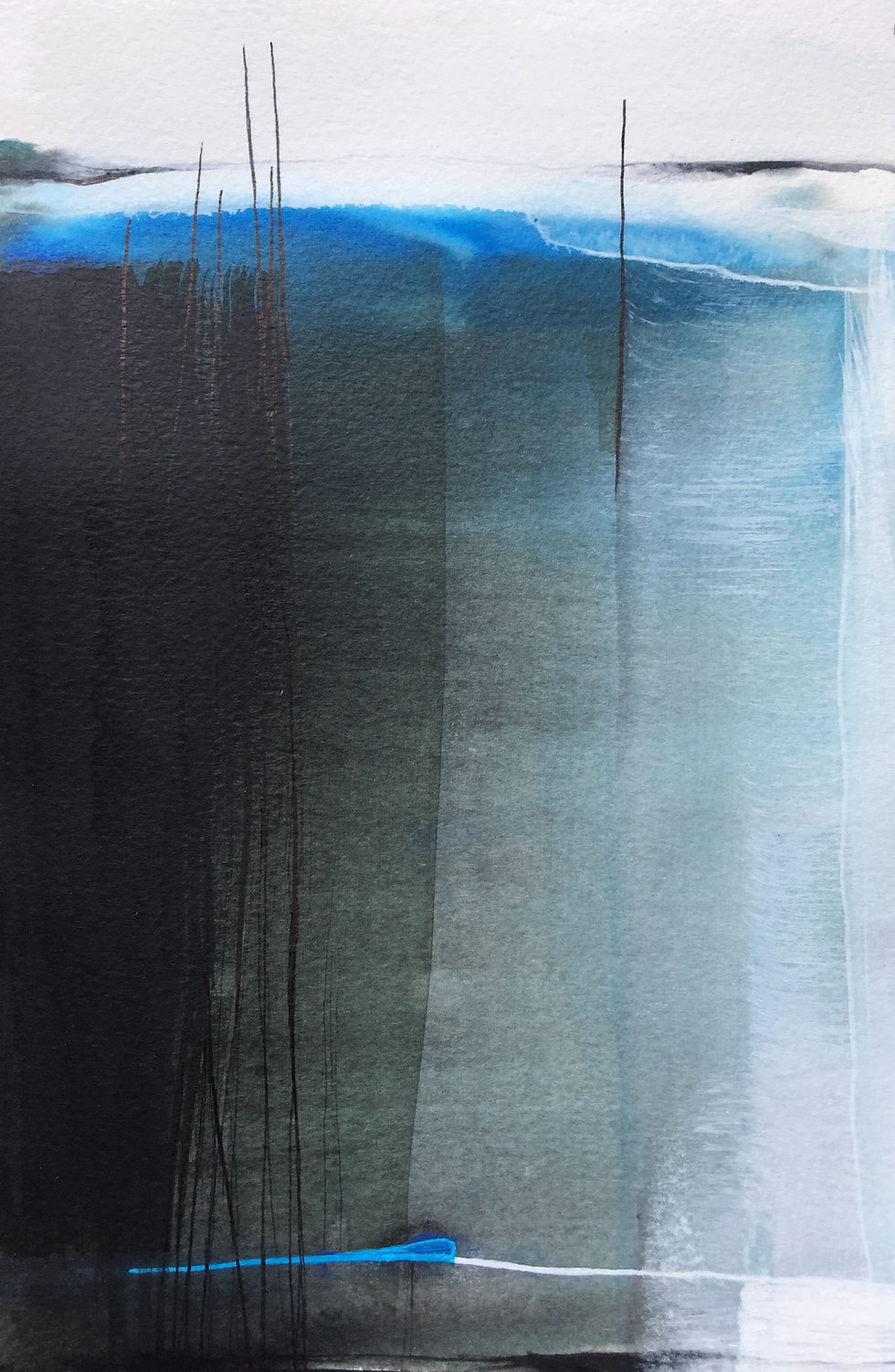Number 241 - Lyrical abstraction - Original watercolour on paper - Cécile Filipe