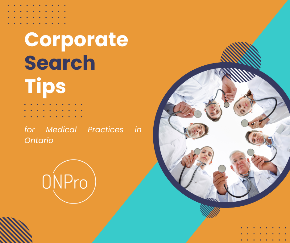 Corporate Search Tips for Medical Practices