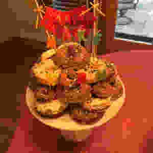 Mindy's protein donut birthday cake made by Emily!