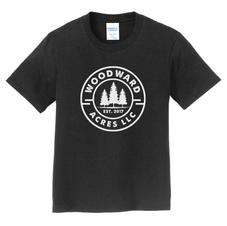 Kids Woodward Acres Logo Tee - Black
