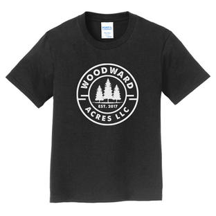 Kids Woodward Acres Logo Tee - Black 