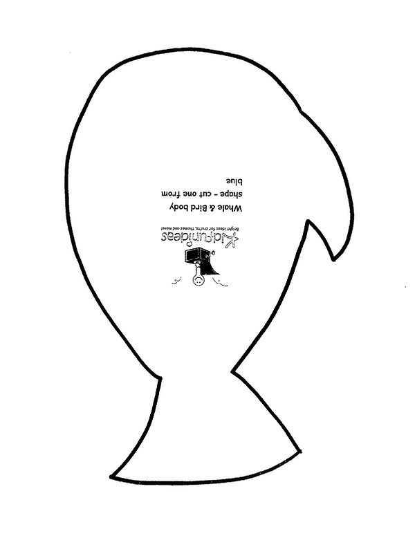 Kidfunideas.com April Fool's day Bird/whale pattern