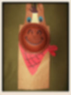 Horse Paper bag puppet