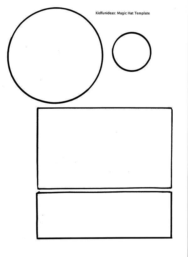 Kidfunideas.com rabbit out of the hat magic trick pattern pieces