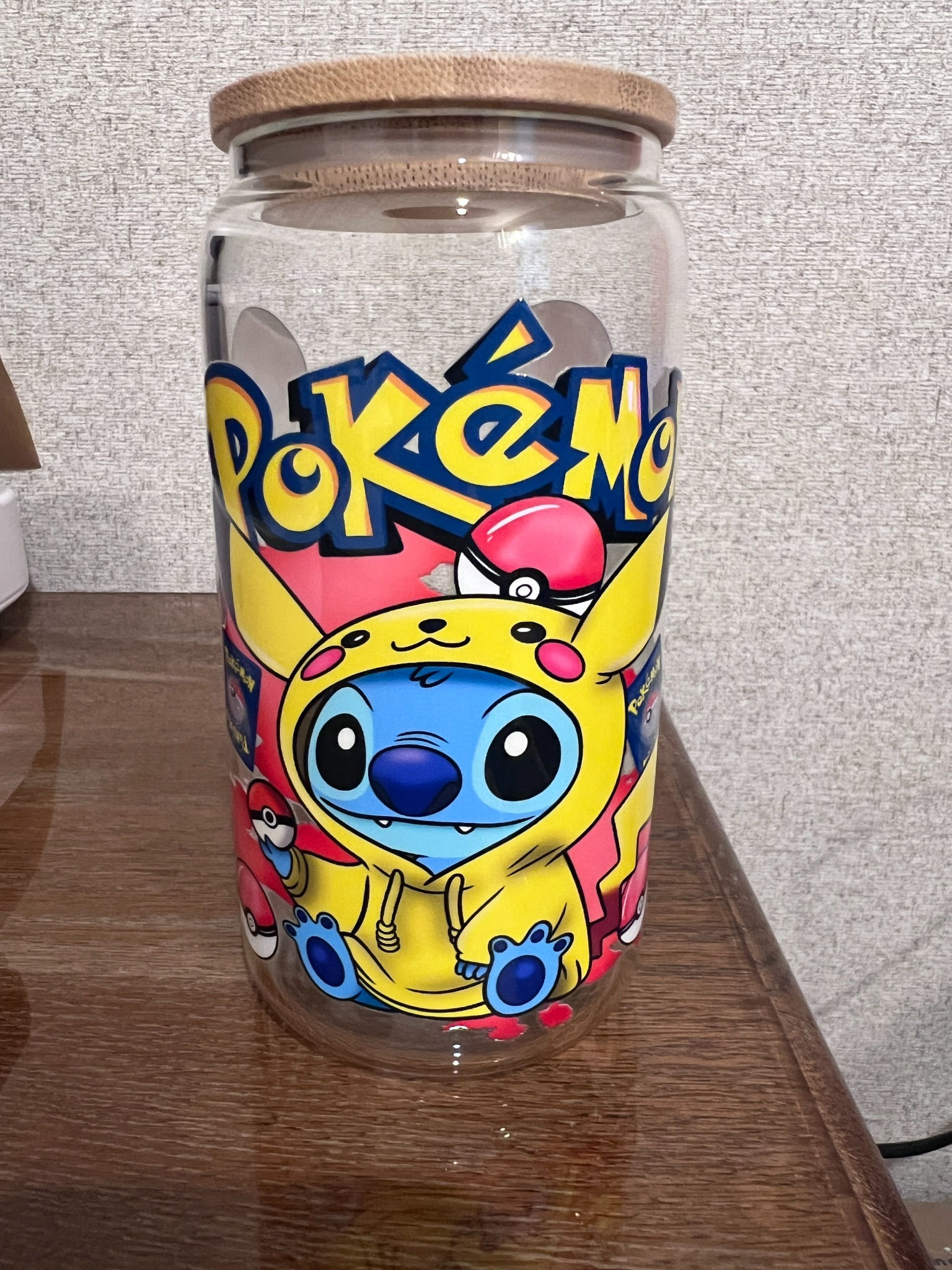 Monster Catch Glass Snow Globe Tumbler – 16 oz