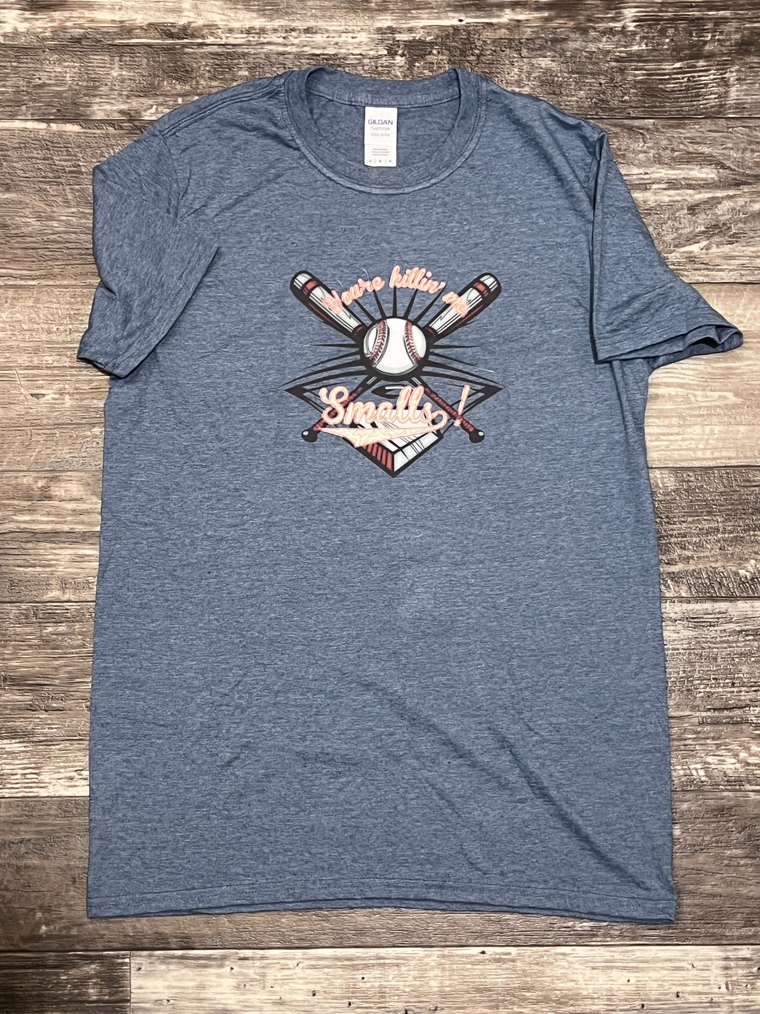 You’re Killing Me Smalls Baseball Graphic T-Shirt – Size M