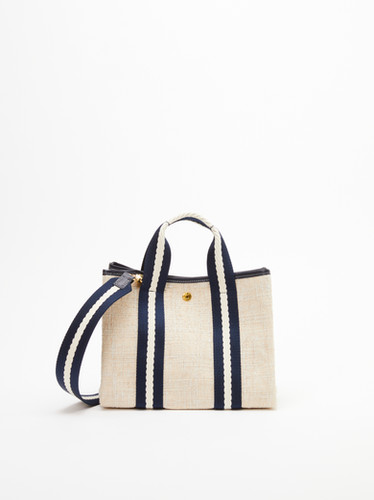 TRAVERSÉE S - SUMMER TWEED ROPE NAVY | Ruedeverneuil