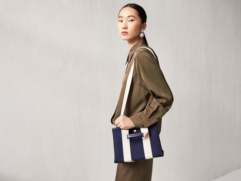 RUE DE VERNEUIL TRAVERSEEトートバッグ(S) TRAVERSÉE S - VERNEUIL CANVAS NAVY | Ruedeverneuil