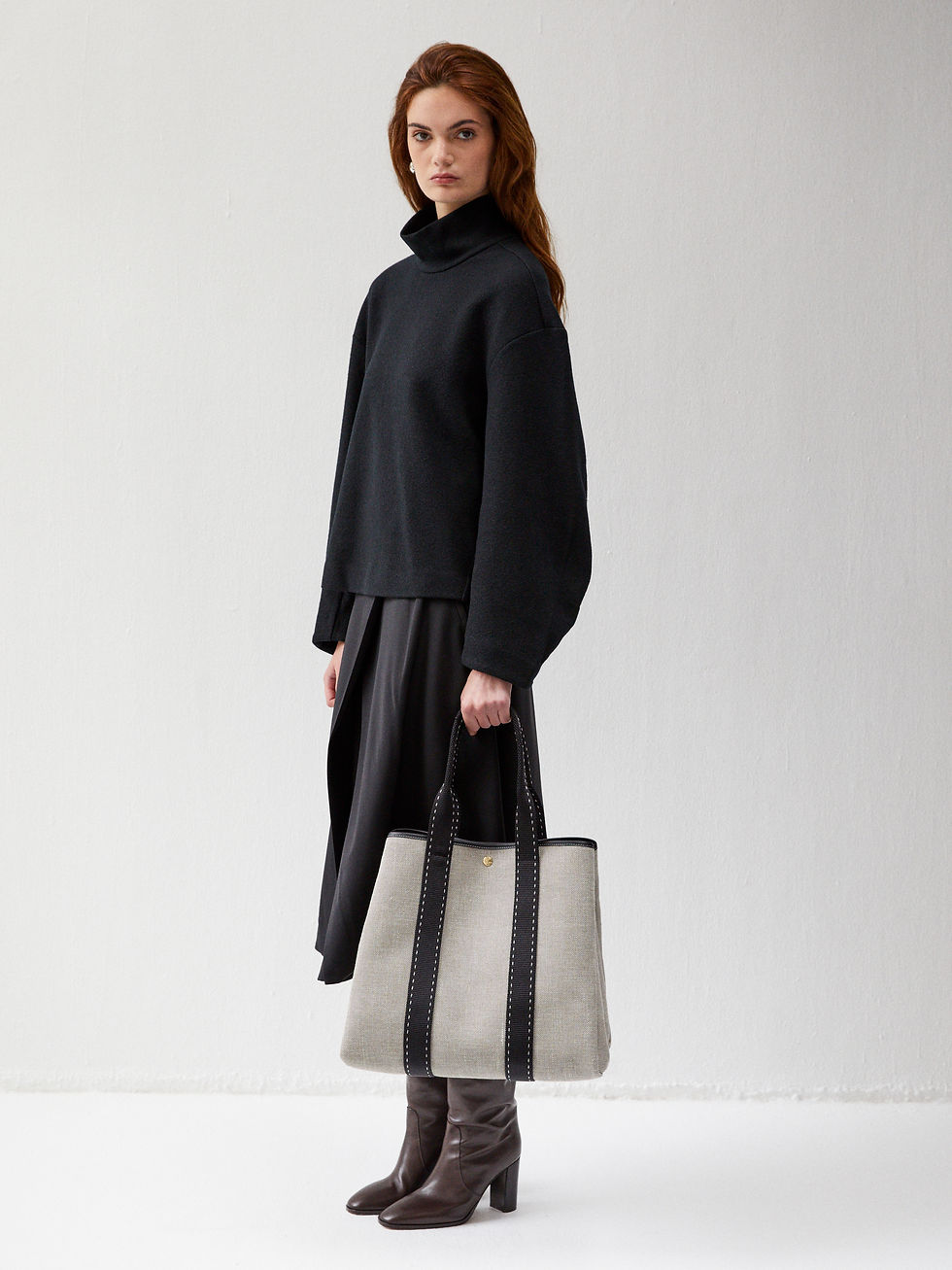 パリ発【Rue de Verneuil】TRAVERSEE S - PDG SELLIER CHOCOLATE TRAVERSÉE L - GREY LINEN BLACK SELLIER | Ruedeverneuil
