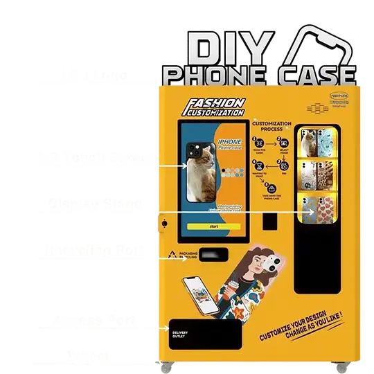 customizable phone case vending machine
