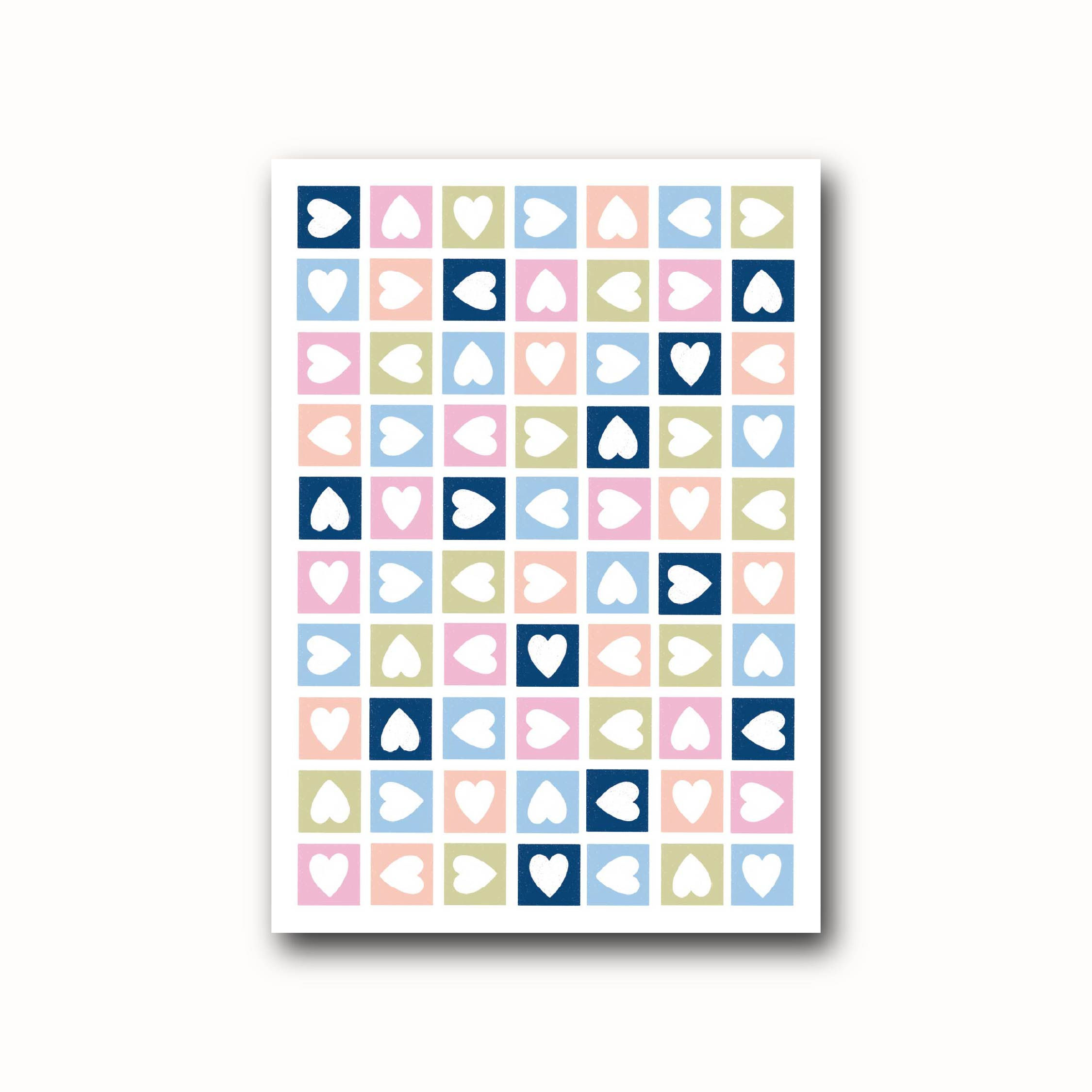 Carte | Grille cœurs