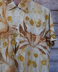 Plant-dyed pillowcases and wall decor handmade at Tinctorium Studio.