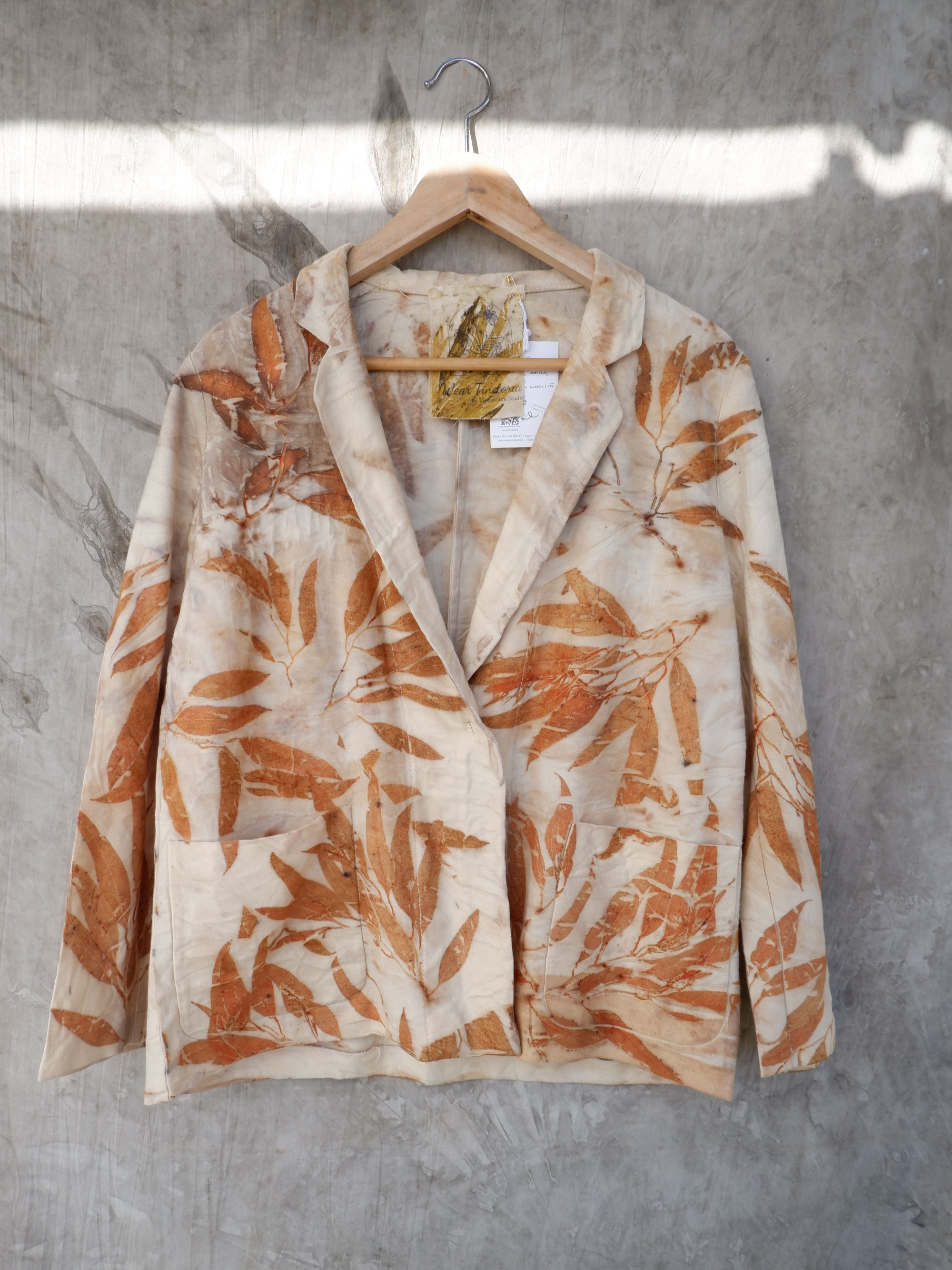 Vintage Wool Jacket – Botanical Ecoprint