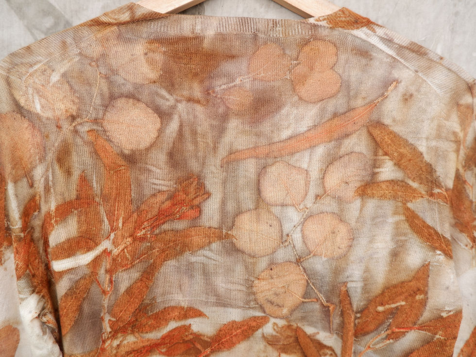 Thumbnail: Vintage Wool Sweater – Winter Eco Print