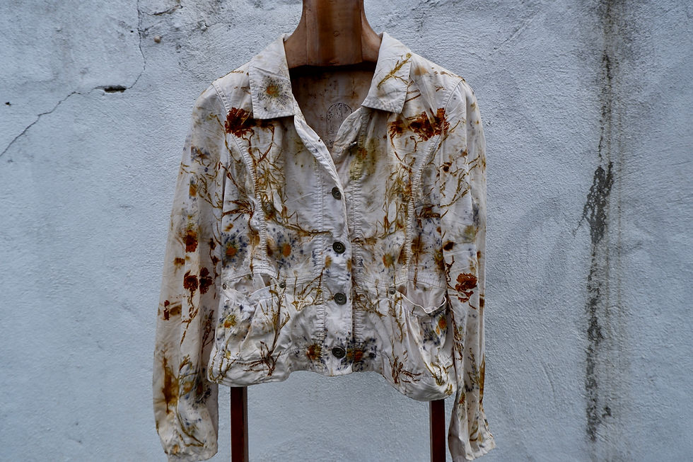 Garden flower  jacket - centaurea, cosmos, and coreopsis