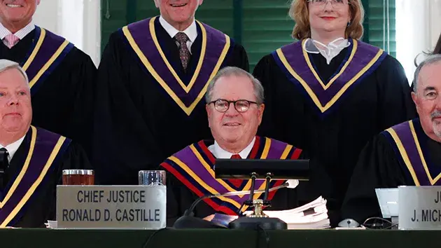 Castille with fellow Pennsylvania Supreme Court justices in September 2011Matt Rourke/AP